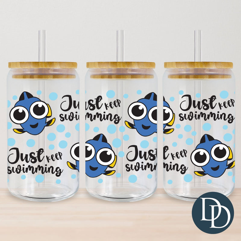 Keep Swimming *UV DTF Cup Wrap*