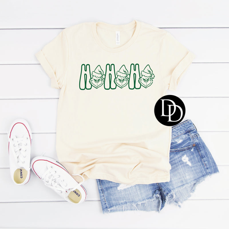 Ho Ho Ho (Hunter Green Ink) - *Screen Print Transfer*