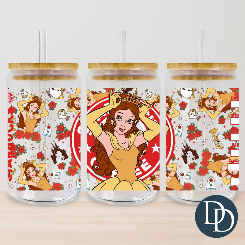 Beauty 16oz Coffee *UV DTF Cup Wrap*