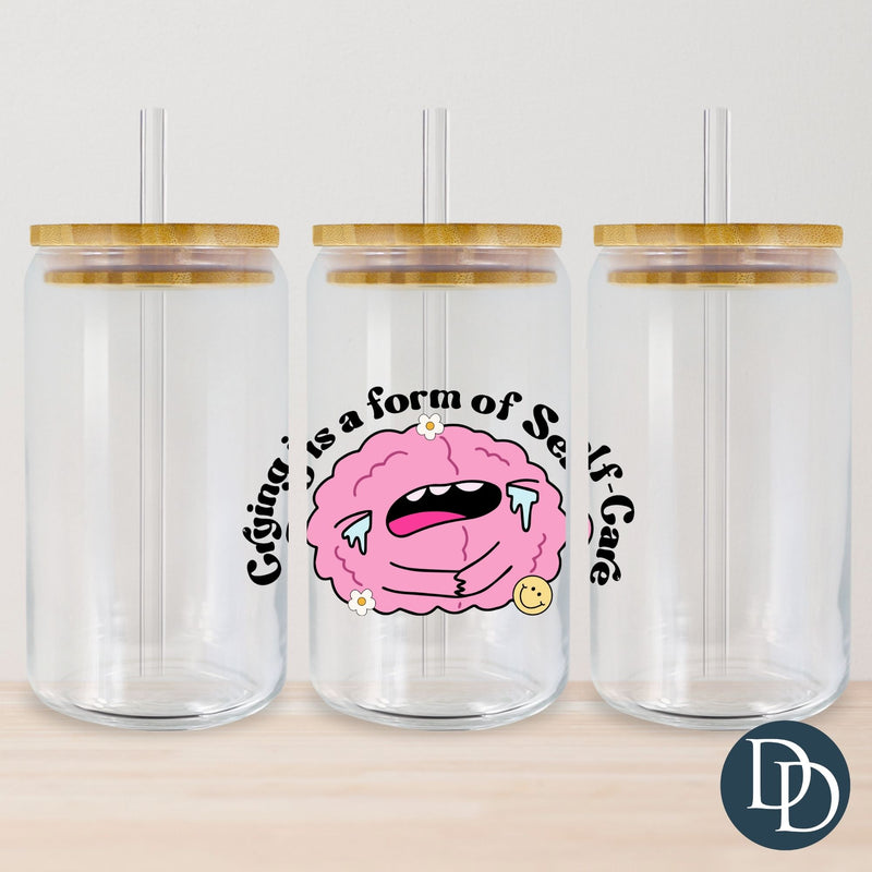 Crying Is A Form Of Self Care UV DTF Decal