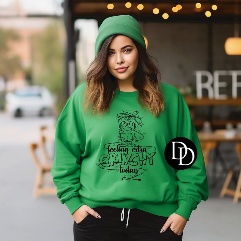 Blue Dog Feelin’ Green (Black Ink)*Screen Print Transfer*