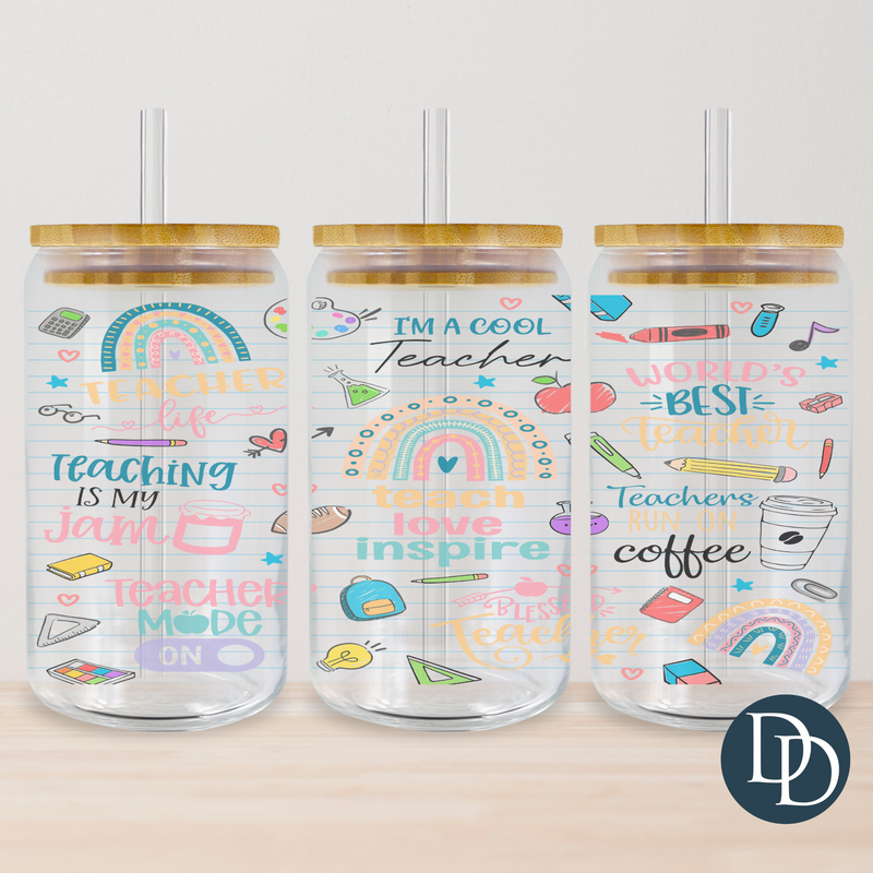 Teach Love Inspire Tumbler Print  *Sublimation Print Transfer*