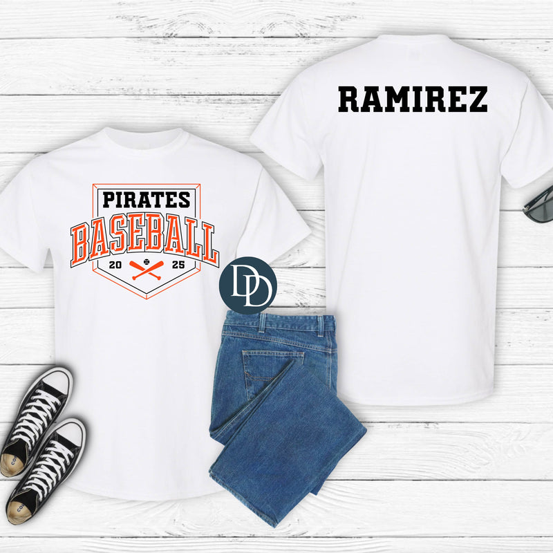 Baseball Base With Name Semi-Custom *DTF Transfer*