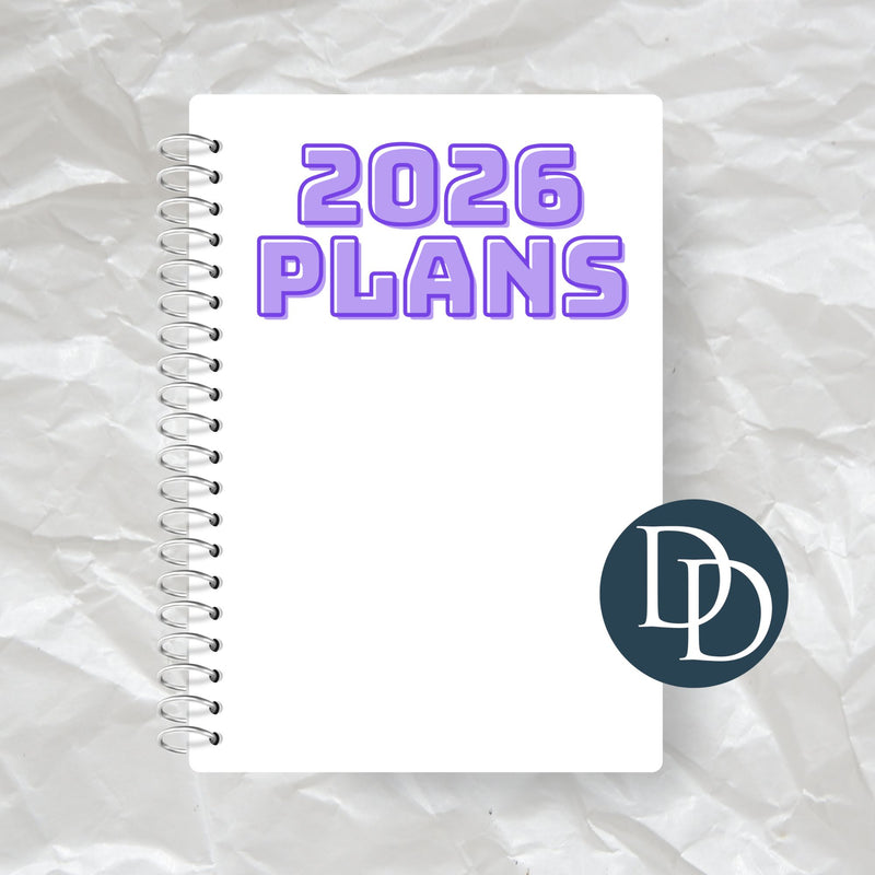 2026 Plans *Journal UV DTF Decal*