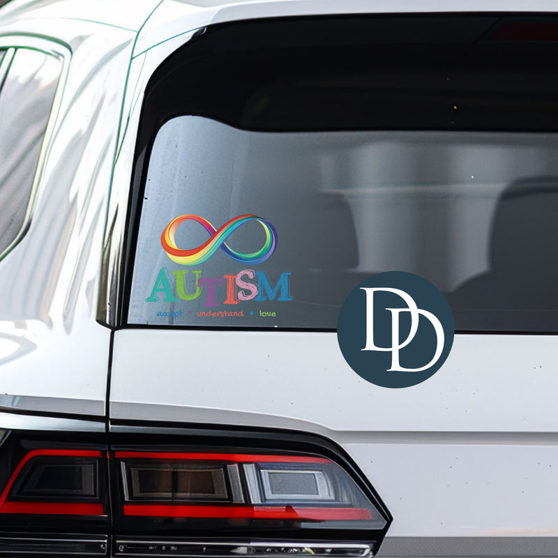 Autism Accept Understand Love *UV DTF Car Window Decal*