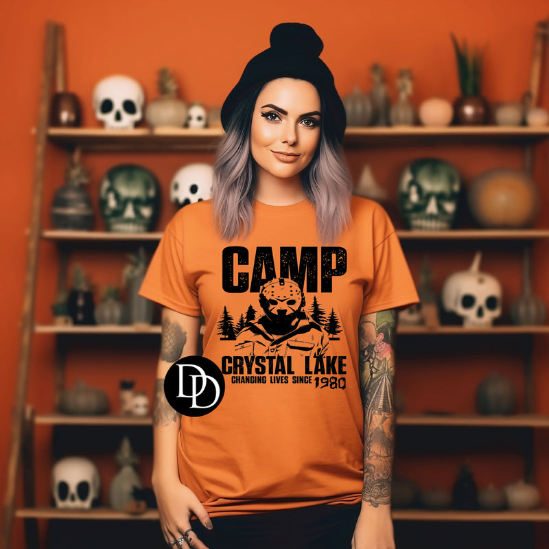 Camp (Black Ink) *Screen Print Transfer*