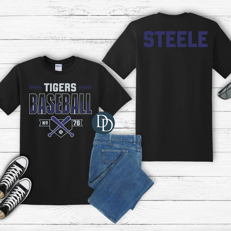 Baseball Stitches With Name Semi-Custom *DTF Transfer*