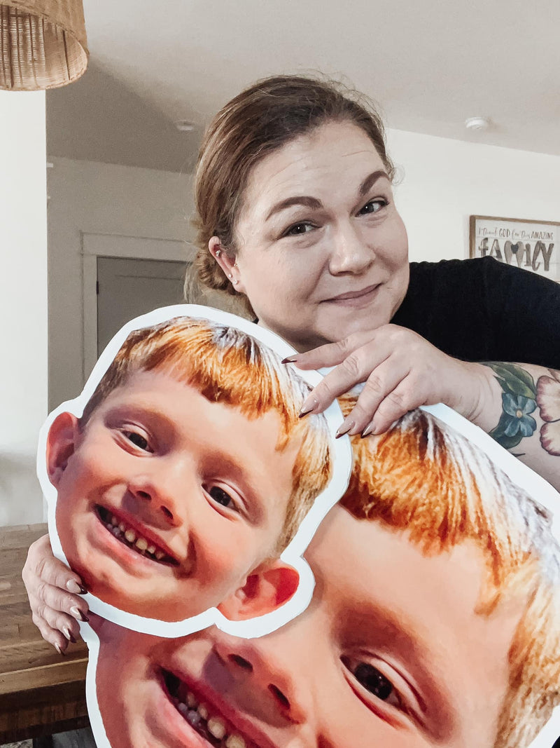 Custom Big Head Stickers