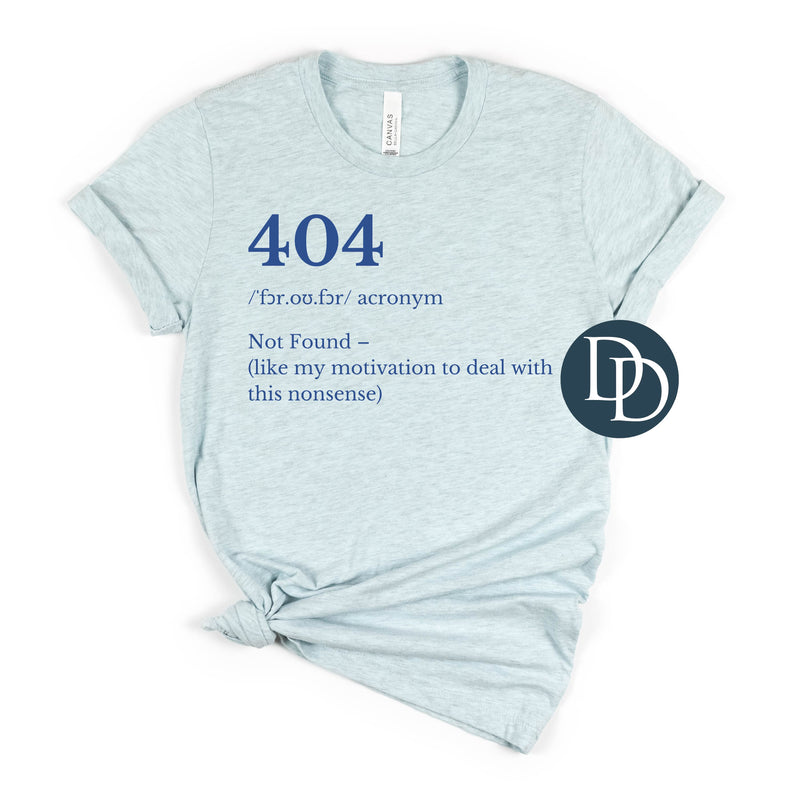 404 Definition *DTF Transfer*