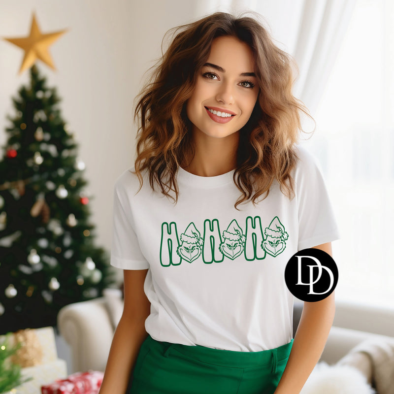 Ho Ho Ho (Hunter Green Ink) - *Screen Print Transfer*