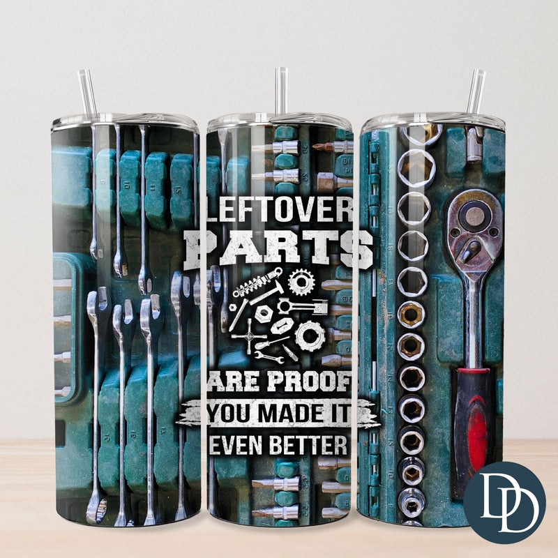 Leftover Parts Tumbler Print  *Sublimation Print Transfer*