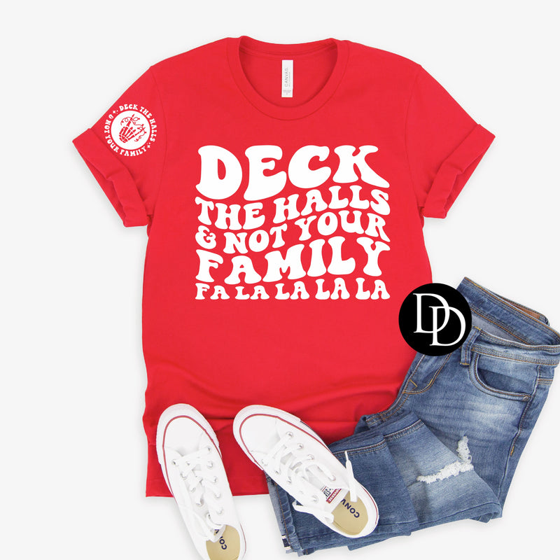 Deck The Halls With Pocket Accent (White Ink)  *Screen Print Transfer*