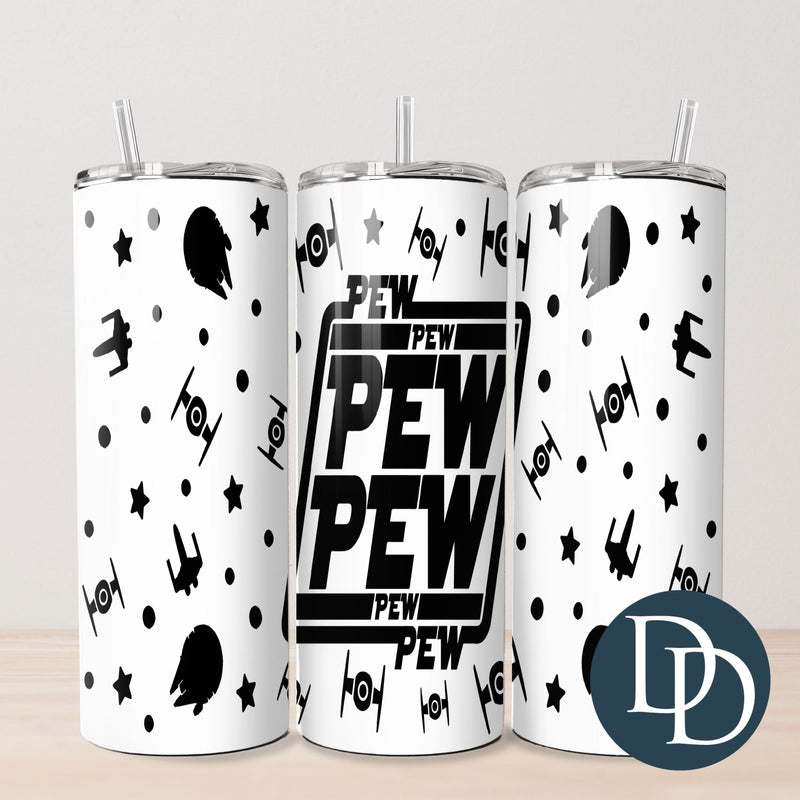 Pew Pew Pew *UV DTF Tumbler Wrap*