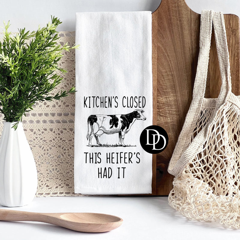 Kitchen’s Closed *DTF Tea Towel Transfer*