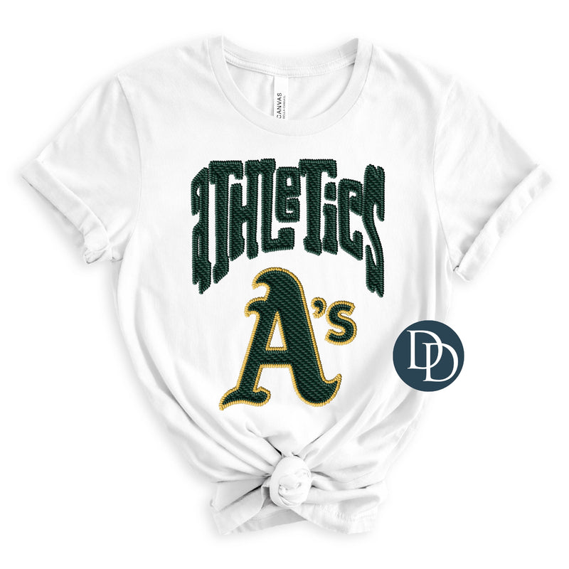 A's Faux Embroidery *DTF Transfer*