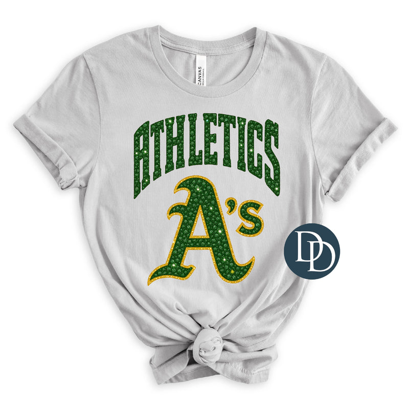 A's Faux Glitter *DTF Transfer*