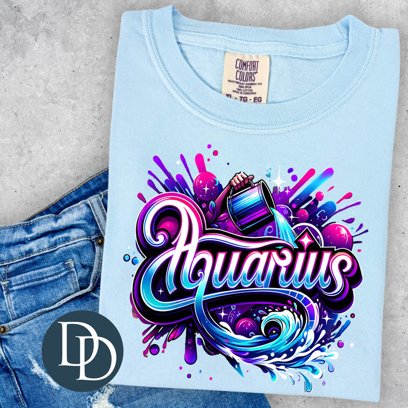 Airbrush Aquarius *DTF Transfer*