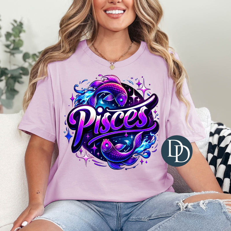 Airbrush Pisces *DTF Transfer*