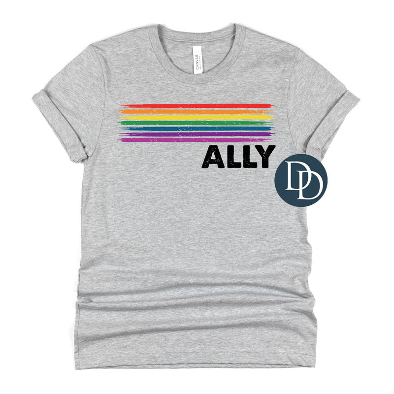 Ally Brush Strokes LGBTQ *DTF Transfer*