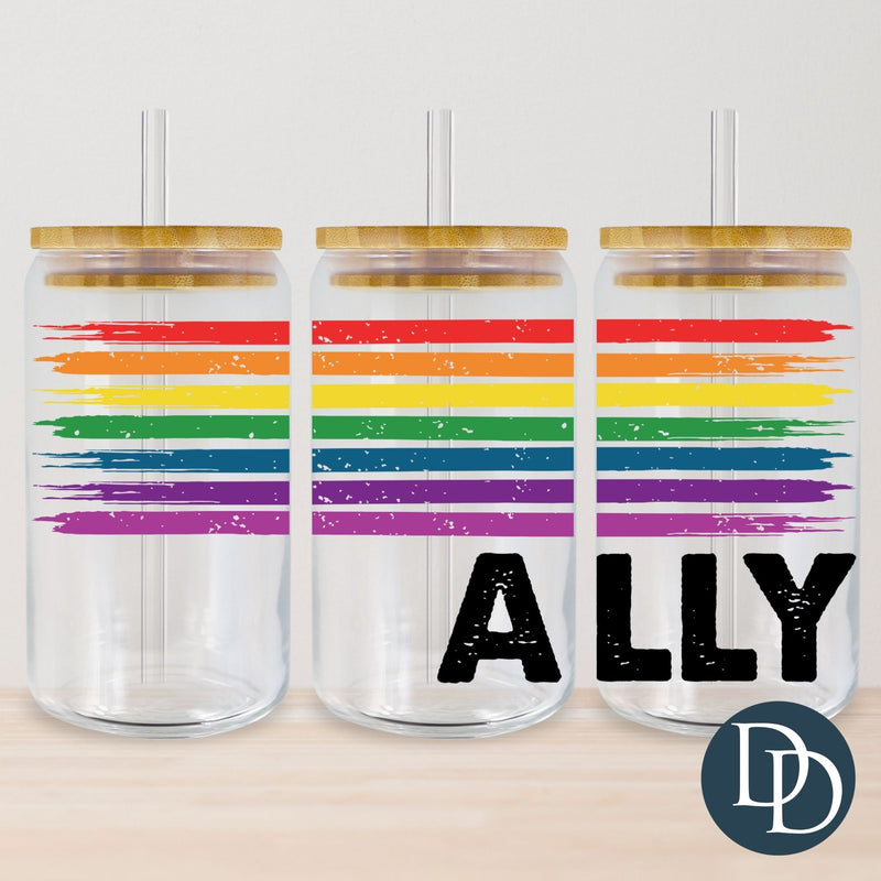 Ally Pride Paint Strokes *UV DTF Cup Wrap*