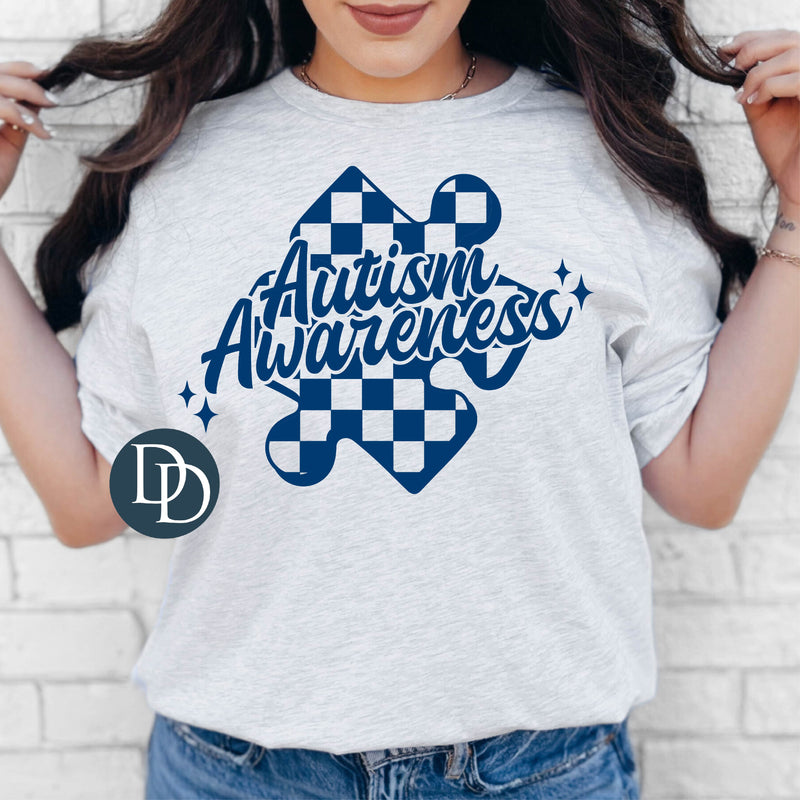 Autism Awareness 3D Puzzle (Navy Ink) *Screen Print Transfer*