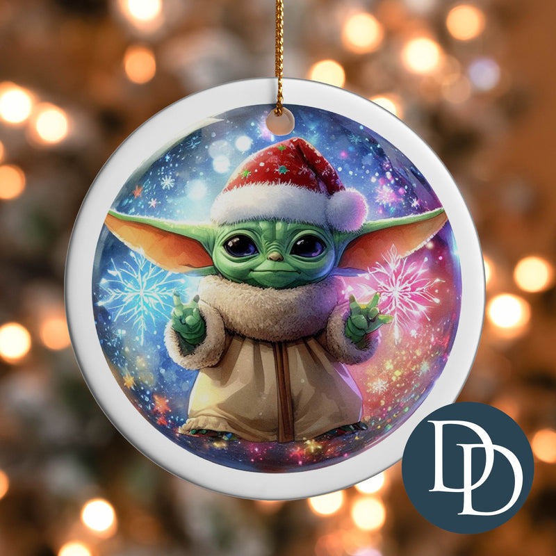 Baby Yo Christmas Galaxy *UV DTF Ornament Decal*