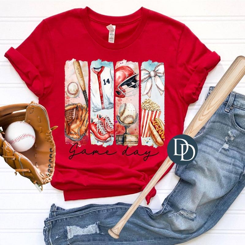 Baseball Game Day Brush Strokes *DTF Transfer*