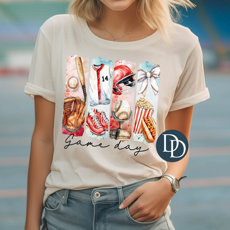 Baseball Game Day Brush Strokes *DTF Transfer*