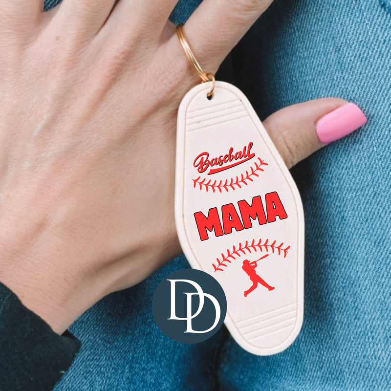 Baseball Mama Laces *Motel Keychain UV DTF Decal*