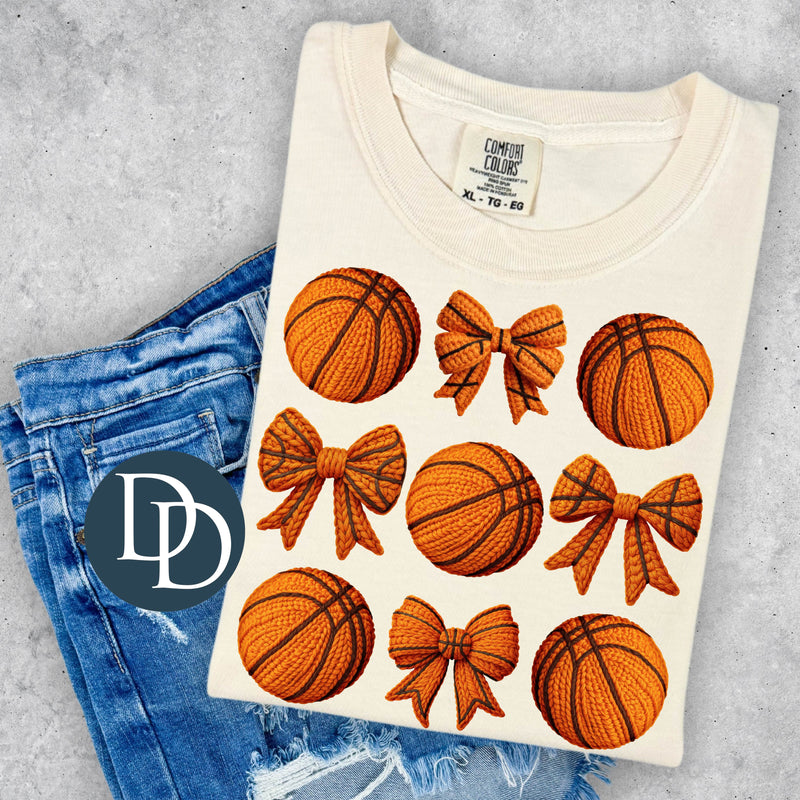 Basketball Coquettes Faux Yarn *DTF Transfer*