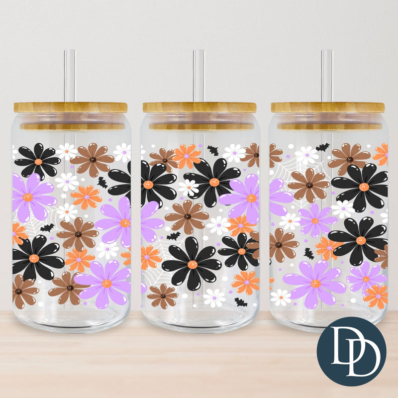 Bat Daisy Floral Fields *UV DTF Cup Wrap*