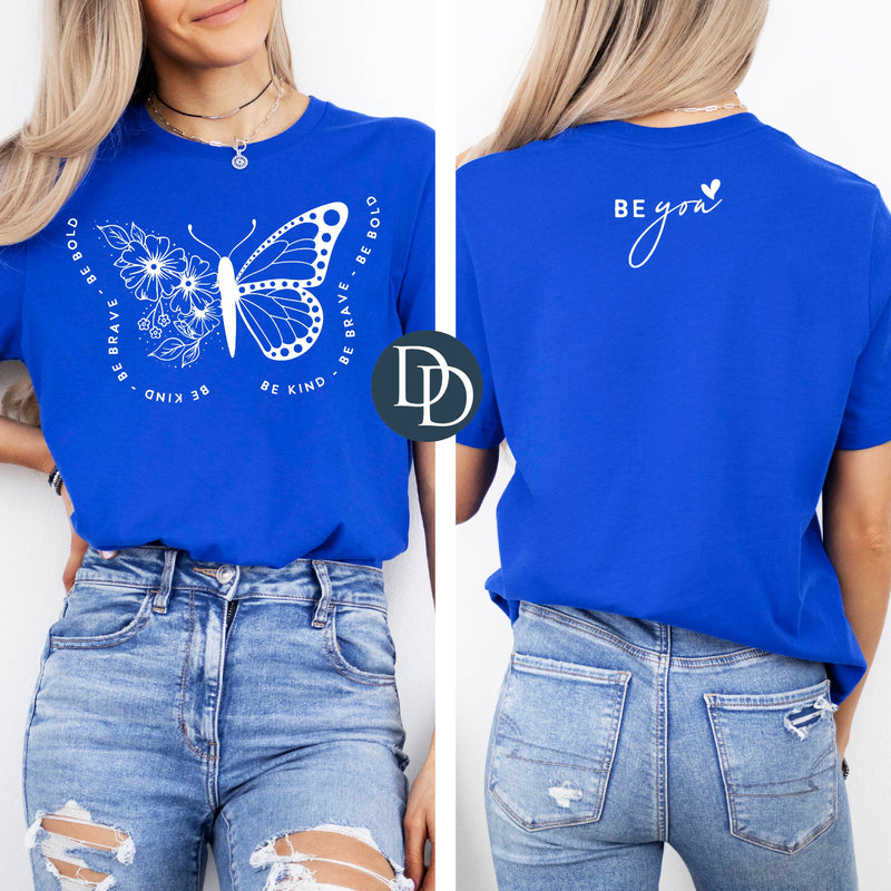 Be Kind Be Brave Be Bold (White Ink) *Screen Print Transfer*