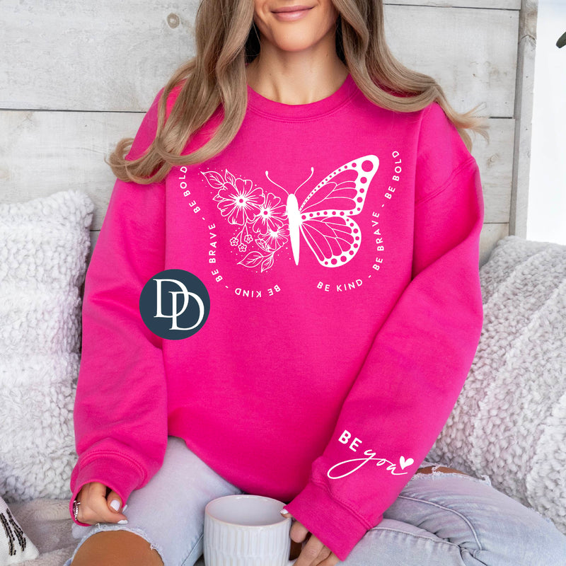 Be Kind Be Brave Be Bold (White Ink) *Screen Print Transfer*