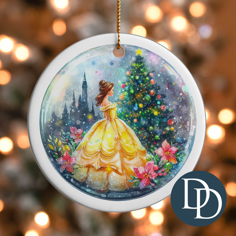 Bell Castle And Christmas Tree *UV DTF Ornament Decal*