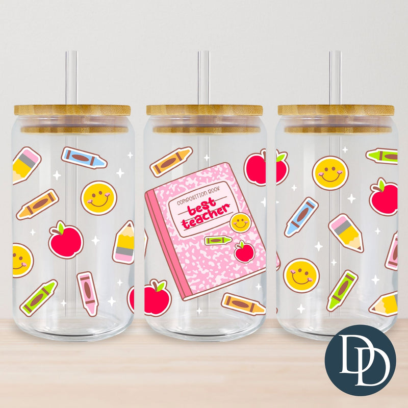 Best Teacher Comp Book *UV DTF Cup Wrap*