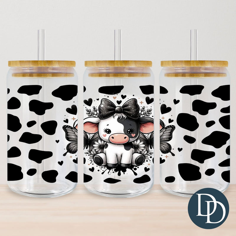 Black Moo Cow Spots *UV DTF Cup Wrap*
