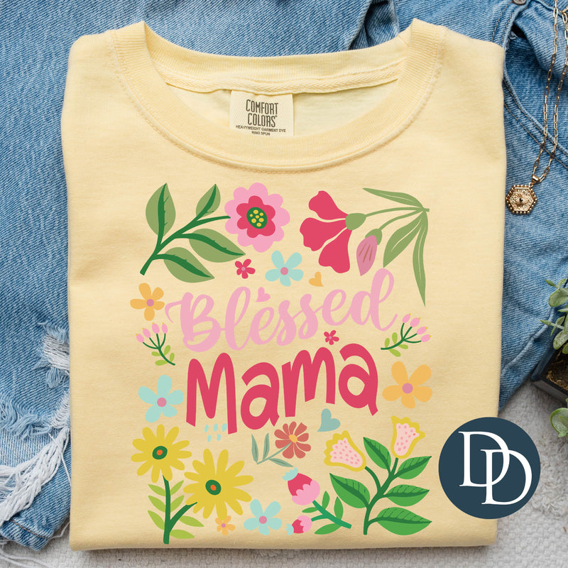 Blessed Mama Spring Florals *DTF Transfer*