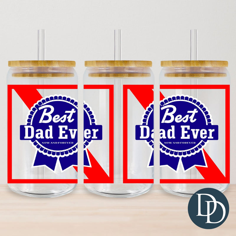 Blue Ribbon Best Dad Ever *UV DTF Cup Wrap*