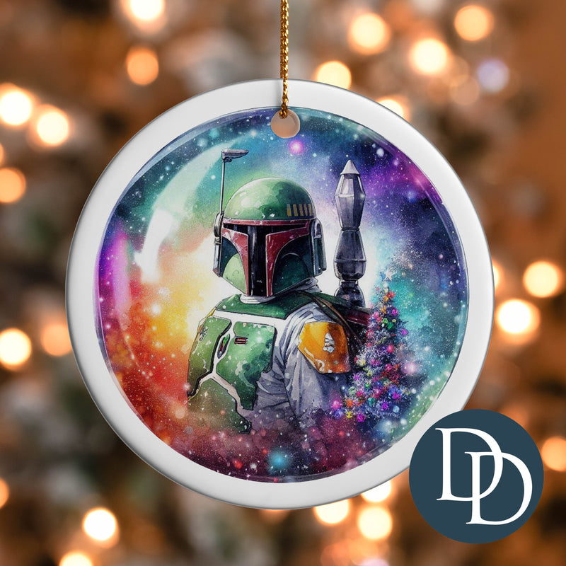 Boba Galaxy Christmas Tree *UV DTF Ornament Decal*