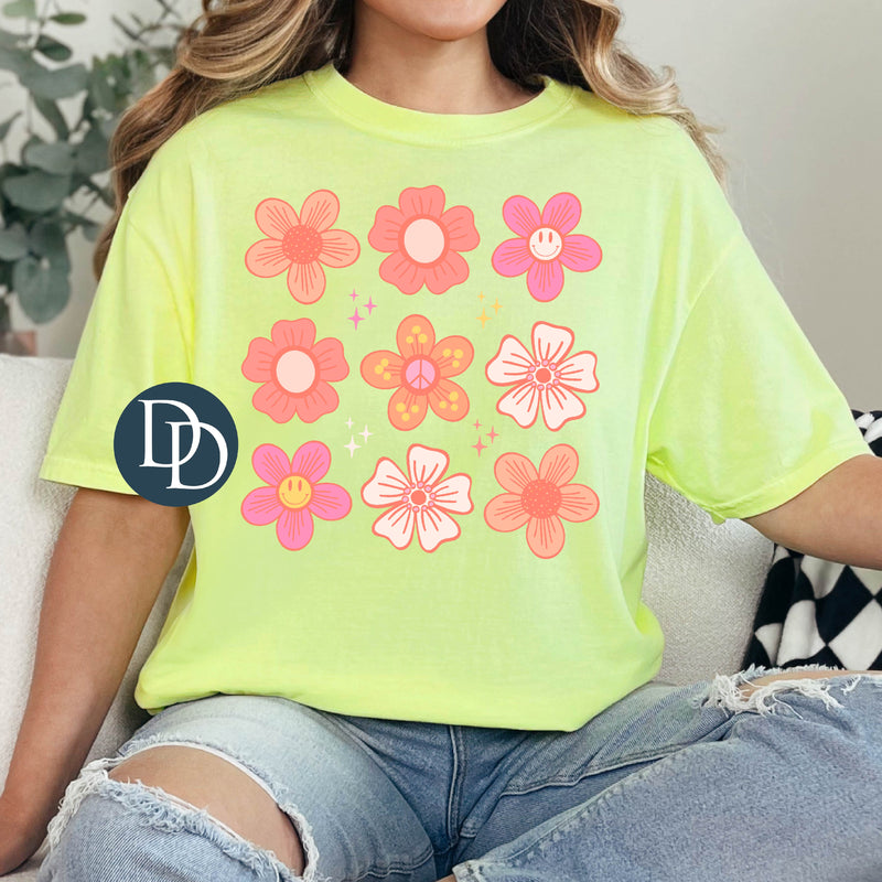 Boho Retro Florals *DTF Transfer*