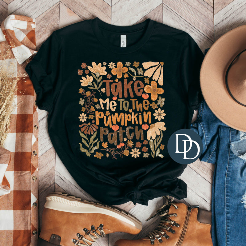 Boho Vintage Take Me To The Pumpkin Patch *DTF Transfer*