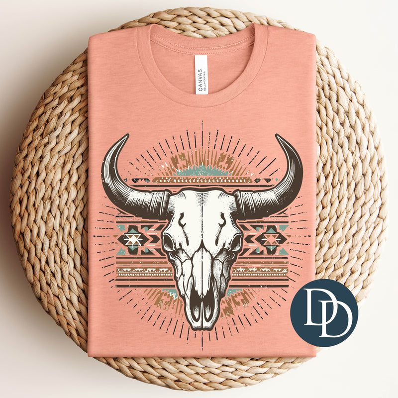 Boho Western Aztec Skull *DTF Transfer*