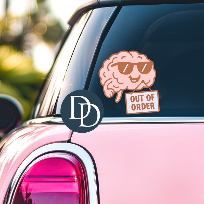 Brain Out Of Order *UV DTF Decal*