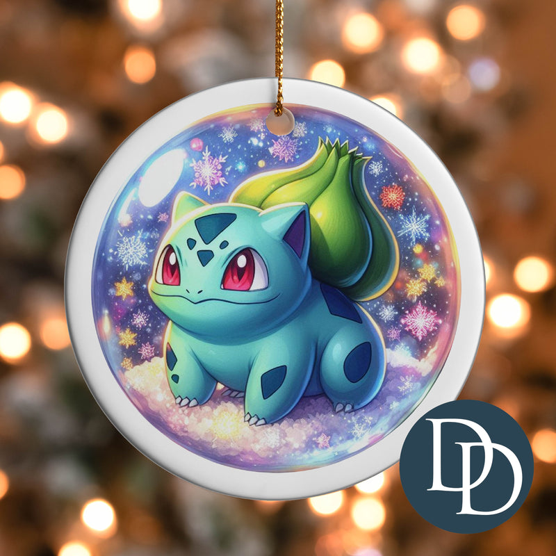 Bulbmon Snowflakes *UV DTF Ornament Decal*