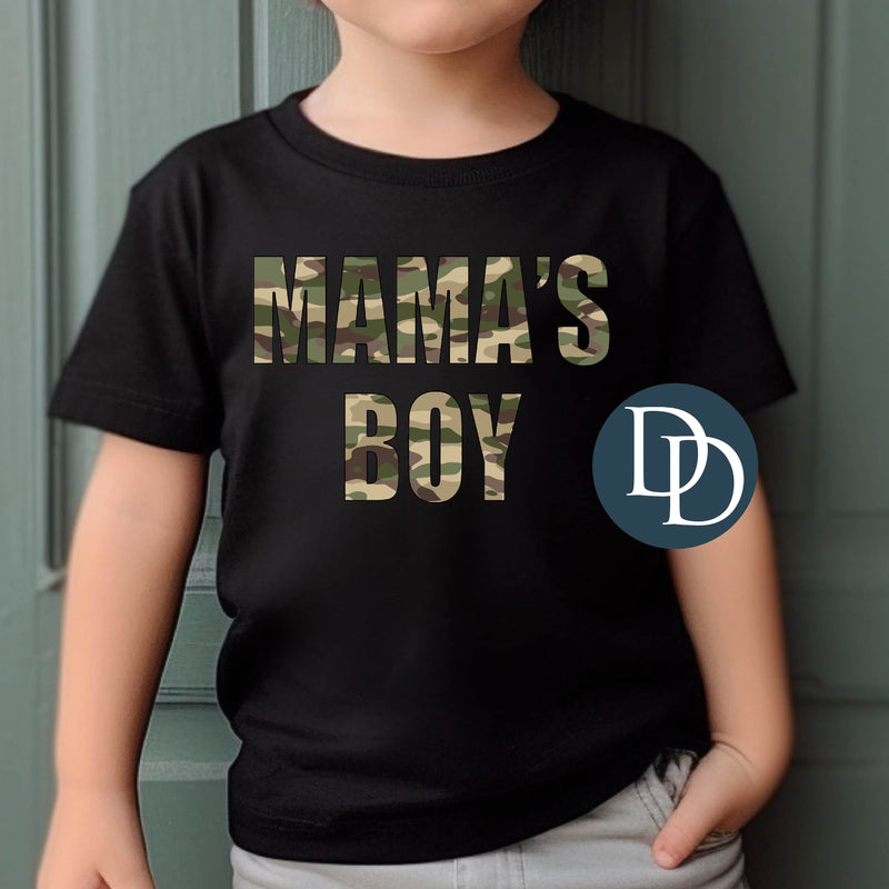 Camo Blocked Mamas Boy *DTF Transfer*