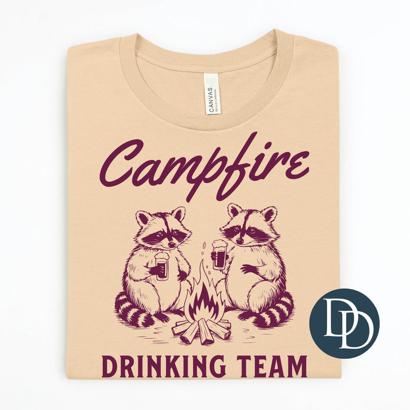 Campfire Drinking Team Raccoons *DTF Transfer*