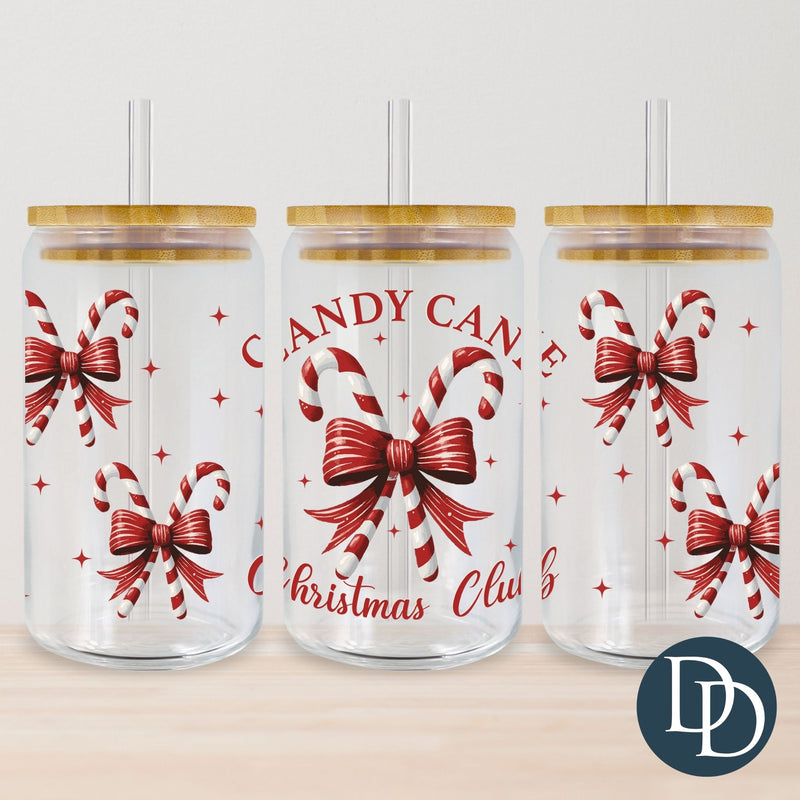 Candy Cane Christmas Club *UV DTF Cup Wrap*