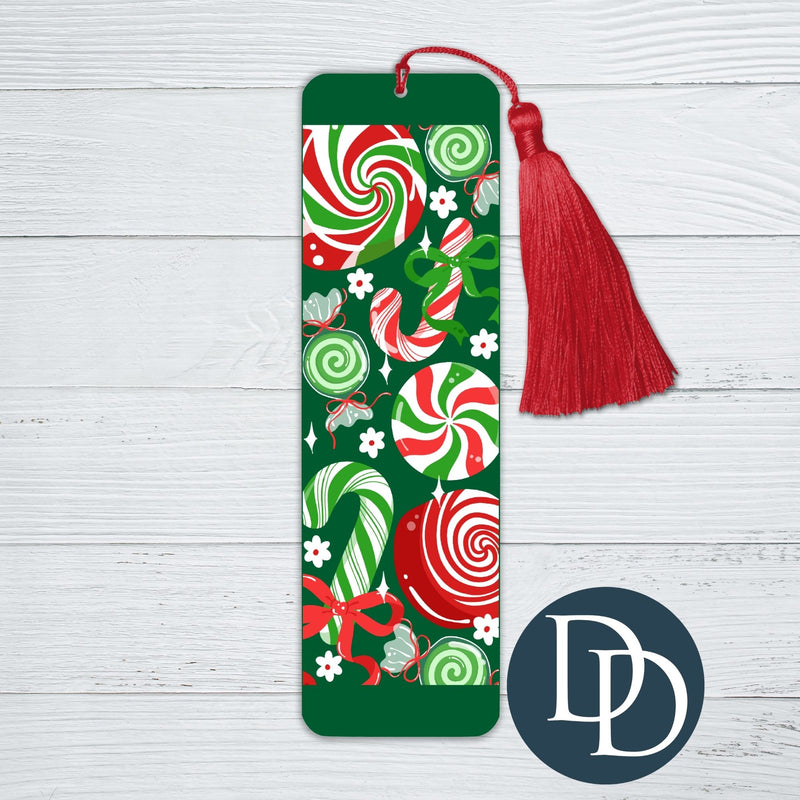 Candy Canes And Peppermints *UV DTF Bookmark Decal*