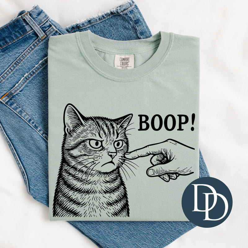 Cat Boop (Black Ink) *Screen Print Transfer*