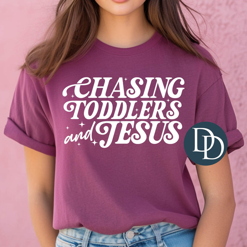 Chasing Toddlers And Jesus *DTF Transfer*
